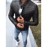 DStreet Black men's leather jacket TX4243 | shoptok.hr