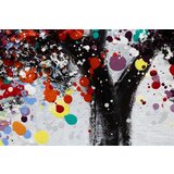 Slikana slika na platnu drvo 60x60 cm