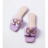 Gemre Purple elegant mules with chain Corbin | Shoptok.si