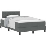 vidaXL postelja s vzmetnico temno siva 120x190 cm tkanina | Shoptok.si