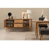 Hanah home vina 02 1053 atlantic pine anthracite (produživi trpezarijski sto, stolice i konzola (5 komada))