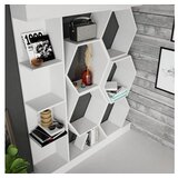 Hanah home Sueno Bijela polica za knjige 140x29,6x177,4 cm, Bijela | Eponuda.ba