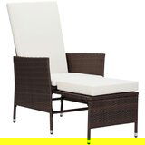 Maison Chic Nastavljiv Vrtni Stoli - Stol za vrt z blazinami poli ratan rjav JS24, (21878739) | Shoptok.si