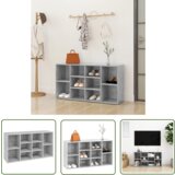 The Living Store Klop za shranjevanje čevljev siva 103x30x54,5 cm iverna plošča - Klop Za Čevlje, (21744587) | Shoptok.si