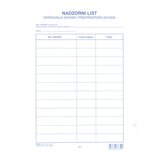  OBRAZAC L-69A NADZORNI LIST U BLOKU FOKUS | Shoptok.si