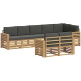  Set vanjskih sofa 8 pcs Bijela i antracit 310 x 132,5 x 73 cm | Eponuda.ba