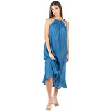 Isla Bonita By Sigris Dolge obleke Dolga Midi Obleka Modra Cene