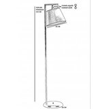 Opviq Smart 8734 3 podna lampa, bež | Eponuda.ba