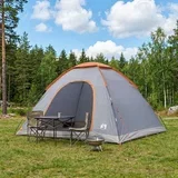 šator s krovom Siva i narančasta 335 x 275 x 180 cm