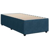 Box spring krevet s madracem tamnoplavi 90x190 cm baršunasti | shoptok.hr