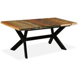  Jedilna miza trden predelan les in jeklo 180 cm, (20713768) | Shoptok.si