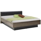 CARRYHOME POSTELJA 180 cm x 200 cm , kovina, umetna masa, leseni material črna, barve hrasta | Shoptok.si