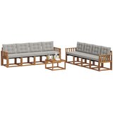  Set vanjskih sofa 9 kom. Prirodna i svijetlo siva | shoptok.hr