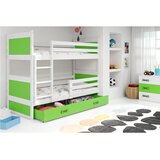  Krevet BMS Rico na kat + ladica 200x90 cm, BIA zelena | shoptok.hr