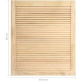 vidaXL vrata z letvicami trdna borovina 69x59,4 cm | Shoptok.si
