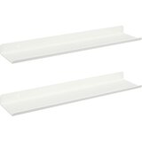  Lebdeća polica Zidne 2 pcs Bijeli 40 x 8,5 x 2,5 cm Čelik | shoptok.hr