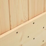  Drsna vrata s kompletom vodil 90x210 cm trdna borovina, (20804522) | Shoptok.si