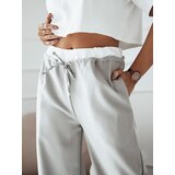 DStreet Spodnie damskie wide leg THAMI jasnoszare | shoptok.hr