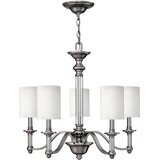 Elstead Lighting Hinkley HK-SUSSEX5 - Luster na lancu SUSSEX 5xE14/40W/230V matni hrom Cene