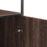  Visoka ploča smeđi hrast 68x35x139 cm Konstruirano drvo i metal | shoptok.hr