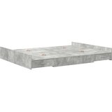  Krevet s ladicama Betonski sivi 135 x 190 cm Konstruirano drvo | shoptok.hr
