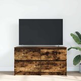 TV ormarić boja dimljenog hrasta 100x35x54 cm konstruirano drvo | Eponuda.com