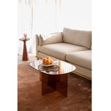 Zuiver Rjava steklena klubska mizica 60x80 cm Linea – | Shoptok.si