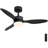 03608 - LED prigušiva plafonski ventilator BLACKWELL LED/20W/230V + daljinski upravljač