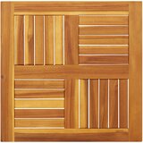 Stolna ploča 60x60x2 cm četvrtasta od masivnog drva bagrema | shoptok.hr