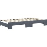  Izvlečna dnevna postelja s predali temno siva 100x200 cm žamet, (20936886) | Shoptok.si