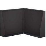  Zid za zadržavanje 50 x 50 x 30 cm Čelik Crna - Crna 50 x 50 x 30 cm 1 x 90° kut | shoptok.hr