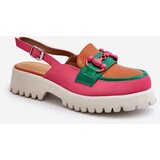 S. BARSKI Women's Flat Heel Sandals with Orange Decoration D&A | shoptok.hr