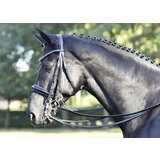 Busse Dvojna uzda "LUXURY" črna - Full | Shoptok.si