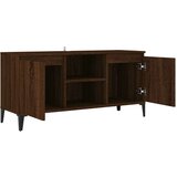 TV ormarić s metalnim nogama boja smeđeg hrasta 103 5x35x50 cm | shoptok.hr