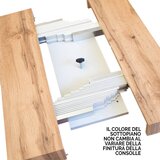 Ityhome 90 x 77 konzolna miza rjava, (20847654) | Shoptok.si