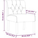  Niska stolica platnena s gumbima | shoptok.hr