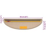  Samoljepljivi otirači za stepenice 30 kom 56x17x3 cm tamnobež | shoptok.hr