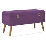 vidaXL Klop s prostorom za shranjevanje 80 cm vijoličen žamet | Shoptok.si