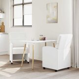  Blagovačke stolice s kotačima 2 pcs Bijelo 58 x 65 x 98 cm | Eponuda.ba