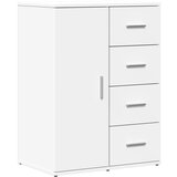 Maison Chic Komoda - Predalnik bela 59x39x80 cm inženirski les, (21716223) Cene