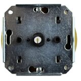  Elhard - Keramički retro serijski rotacioni prekidač sa ramom br. 5, crne boje | Eponuda.com