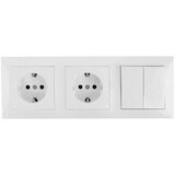 Aigostar Komplet 2x utičnica sa prekidačem 2x16A/250V SCHUKO Cene