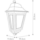 Elstead DECO-LANE7-BLACK - Spoljašnje zidno svetlo DECO LANE 1xE27/60W/230V IP44 | Eponuda.com