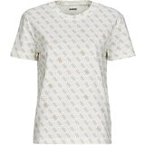 Guess Majice s kratkimi rokavi 4G RHOMBUS STUDS Bež Cene