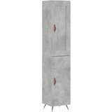 Maison Chic Visoka omara - Komoda - Predalnik betonsko siva 34,5x34x180 cm inženirski les, (21721982) | Shoptok.si