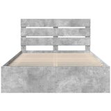 Konstrukcija postelje Beton 160 x 200 cm Masivno borovo les, (5000103013) | Shoptok.si