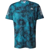 Adidas Funkcionalna majica 'Own the Run' petrol / črna / bela