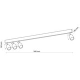  LED RGBW prigušiva spot svetlo TOP 4xGU10/6,5W/230V 2700-6500K crna/zlatna | Eponuda.com