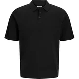 Muška majica JREBCALLUM KNIT POLO SS SN, Crna