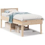 vidaXL Okvir kreveta bez madraca 75 x 190 cm od masivne borovine | shoptok.hr